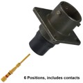 PT02SE-10-6P(025) - CONN RCPT MALE 6POS GOLD CRIMP