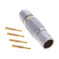 FGG.3B.304.CYCD12 - CONN PLUG MALE 4POS GOLD CRIMP