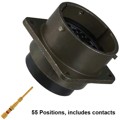 PT02SE-22-55P - CONN RCPT MALE 55POS GOLD CRIMP