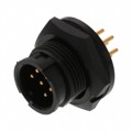 7291-6PG-300 - CONN RCPT MALE 6POS GOLD SOLDER