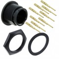 4280-9PG-300 - CONN RCPT MALE 9POS GOLD CRIMP