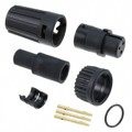 6380-3SG-516 - CONN PLUG FMALE 3POS GOLD CRIMP