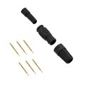 18980-6PG-522 - CONN RCPT MALE 6POS GOLD CRIMP