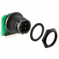 7261-4PG-300 - CONN RCPT MALE 4POS GOLD SOLDER