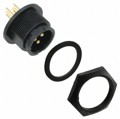 4182-3PG-3ES - CONN RCPT MALE 3P GOLD SLDR CUP