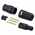 8380-3SG-522 - CONN RCPT FMALE 3POS GOLD CRIMP