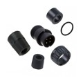 3282-4PG-321 - CONN PLUG MALE 4P GOLD SLDR CUP