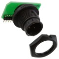EN3P3MRAPCBW - CONN RCPT MALE 3POS GOLD SOLDER