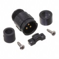 5182-3PG-518 - CONN RCPT MALE 3P GOLD SLDR CUP