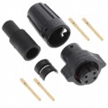W6280-4SG-P-528 - CONN PLUG FMALE 4POS GOLD CRIMP