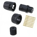 6280-8SG-311 - CONN PLUG FMALE 8POS GOLD CRIMP