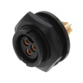 4182-3SG-3ES - CONN RCPT FMALE 3P GOLD SLDR CUP