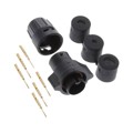 W6280-6PG-P-3DC - CONN PLUG MALE 6POS GOLD CRIMP