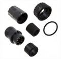 3282-6PG-315 - CONN PLUG MALE 6P GOLD SLDR CUP