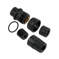 3282-9PG-321 - CONN PLUG MALE 9P GOLD SLDR CUP