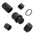 3382-6SG-321 - CONN PLUG FMALE 6P GOLD SLDR CUP