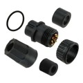 3282-9PG-315 - CONN PLUG MALE 9P GOLD SLDR CUP