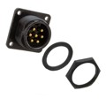 14182-7PG-3ES - CONN RCPT MALE 7P GOLD SLDR CUP