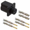 UTL0103G1P16AWG - CONN CIRC RCPT 4POS GOLD CRIMP