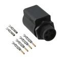UTL7103G1P20AWG - CONN CIRC RCPT 4POS GOLD CRIMP