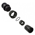 3282-9SG-330 - CONN PLUG FMALE 9P GOLD SLDR CUP