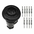 PX0729/P - CONN RCPT MALE 9POS TIN CRIMP