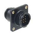 208223-3 - CONN RCPT MALE 9POS GOLD SOLDER