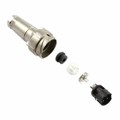 PXM7011/03P/ST/0507/SN - CONN RCPT MALE 3POS NICKEL SCREW