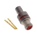 FGS.0F.302.XLM - CONN PLUG FMALE 2POS GOLD CRIMP