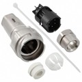 PXM7011/06P/ST/0709/SN - CONN RCPT MALE 6POS NICKEL SCREW