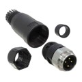 1300170021 - CONN RCPT MALE 4POS GOLD SCREW