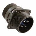 97-3100A-24-22P - CONN RCPT MALE 4P SILV SLDR CUP