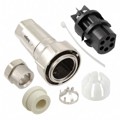 PXM7010/06S/ST/0709/SN - CONN PLUG FMALE 6P NICKEL SCREW