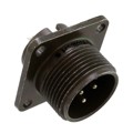 97-3102A-14S-7P - CONN RCPT MALE 3P SILV SLDR CUP
