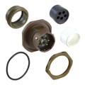 MS3114E14-5P - CONN RCPT MALE 5P GOLD SLDR CUP