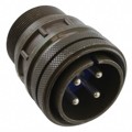 97-3106A-24-22P - CONN PLUG MALE 4P SILV SLDR CUP