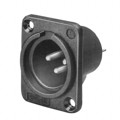 PD3MS1 - CONN RCPT MALE XLR 3P SILV SLDR