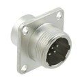 JR13RK-5P - CONN RCPT MALE 5P SILV SLDR CUP