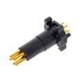 2424030000 - CONN MALE INSERT 5POS GOLD SLDR