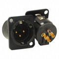 E3MSCBAU - CONN RCPT MALE XLR 3P SOLDER CUP