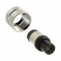 858-003-203RLS4 - CONN PLUG FMALE 3P GOLD SLDR CUP