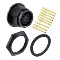 4280-9SG-300 - CONN RCPT FMALE 9POS GOLD CRIMP