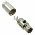 M-XL-6-11M - CONN PLUG FMALE MINI XLR 6P SLDR