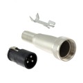SL403MX - CONN PLUG MALE 3P SILV SLDR CUP