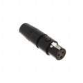 TA3FLBX - CONN PLUG FMALE MINI XLR 3P SLDR