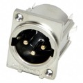 F3MSTF - CONN RCPT MALE XLR 3P SILV SLDR