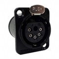 E5FSCB - CONN PLUG FMALE XLR 5P SLDR CUP