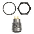 HR25A-7R-8PA - CONN RCPT MALE 8POS GOLD SOLDER