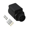 UTL7103G1P16AWG - CONN CIRC RCPT 4POS GOLD CRIMP