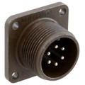 MS3102R14S-6P - CONN RCPT MALE 6P SILV SLDR CUP